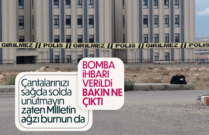 Şüpheli çanta polisi alarma geçirdi