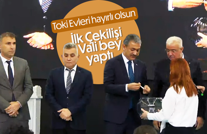 Karaman'da ki Toki kura çekimi yapıldı