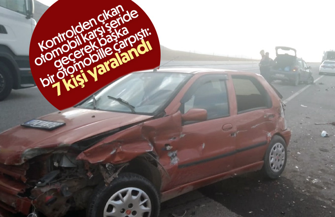 Karamanda trafik kazası 7 kişi yaralandı