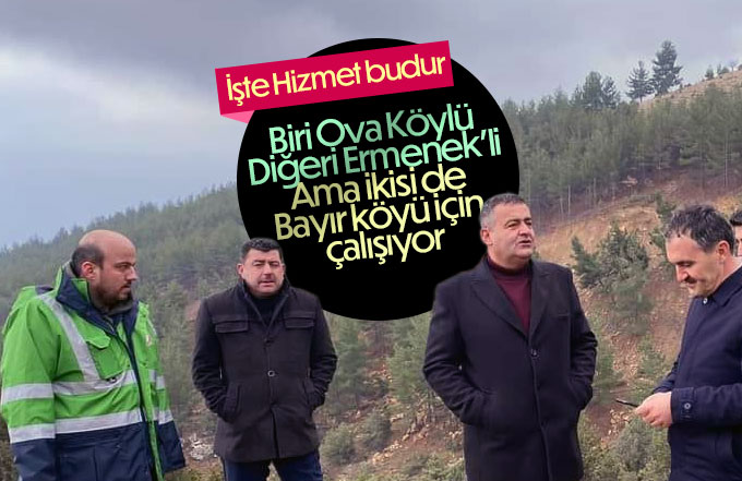 Bayır köyü grup yolu çalışmaları devam ediyor.