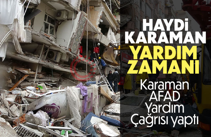 Karaman AFAD Koordinasyonunda Yardım Kampanyası Duyurusu