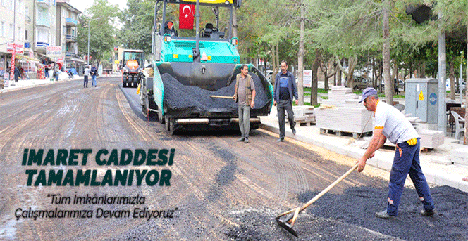 İmaret Caddesi Tamamlanıyor