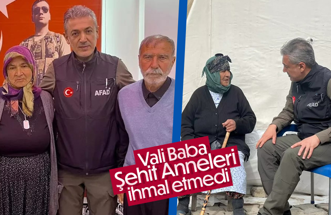 Vali Baba Şehit Annelerini ziyaret etmeyi ihmal etmiyor