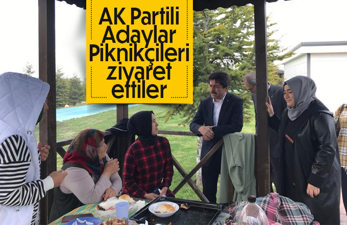 AK Partili adaylar Piknikçileri ziyaret ettiler