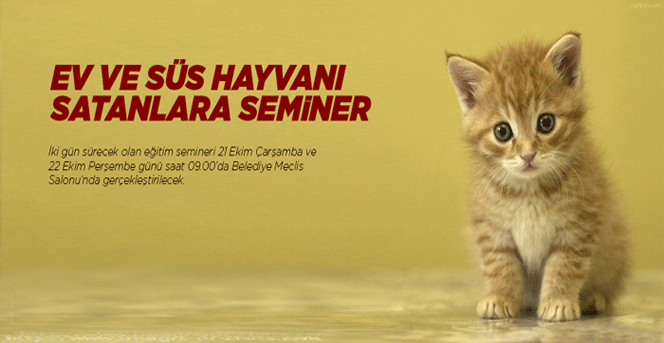 Ev Ve Süs Hayvanı Satanlara Seminer