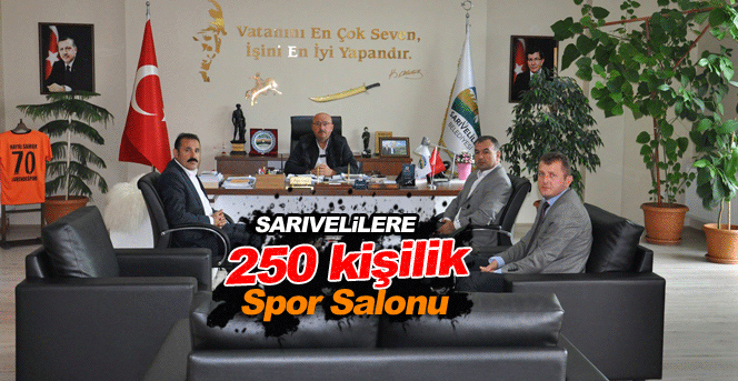 Sarıveliler’de Spor Salonu İçin Yer Teslimi Yapıldı