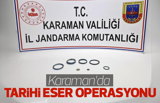 Jandarmadan tarihi eser operasyonu