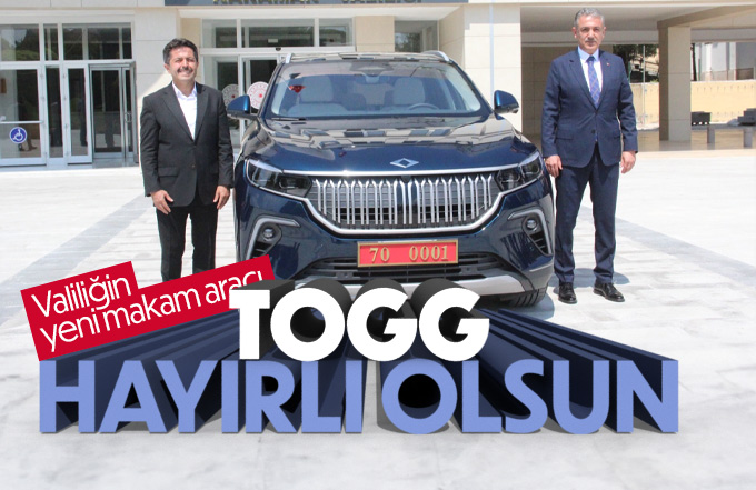 Karaman Valisi Akkoyun, TOGG’u teslim aldı