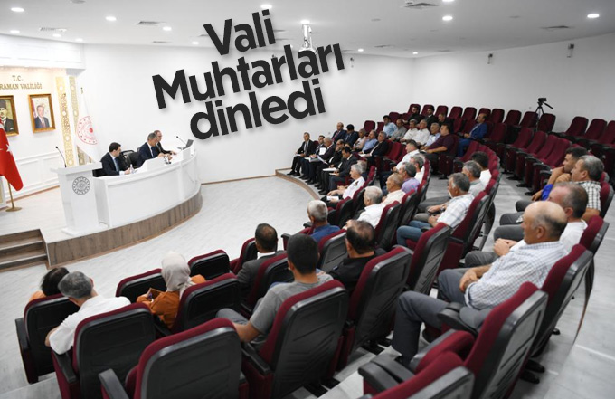 Vali Akkoyun Muhtarları Dinledi