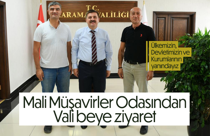 Mali Müşavirler Odasından Vali beye ziyaret