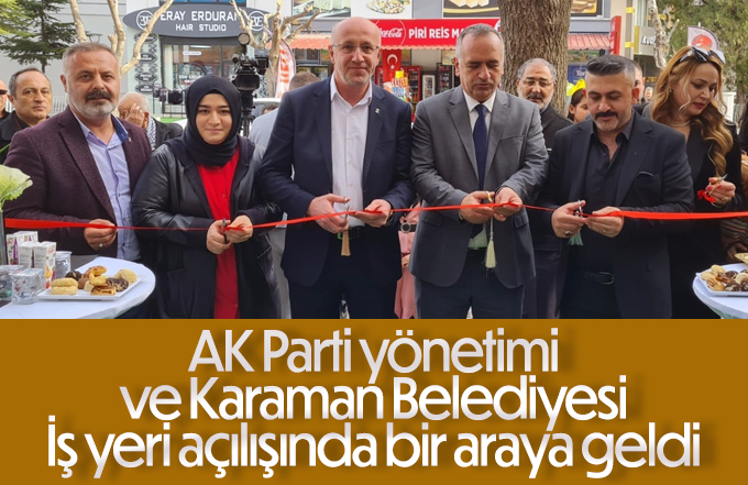 AK Parti ve Belediye iş yeri açılışında buluştu