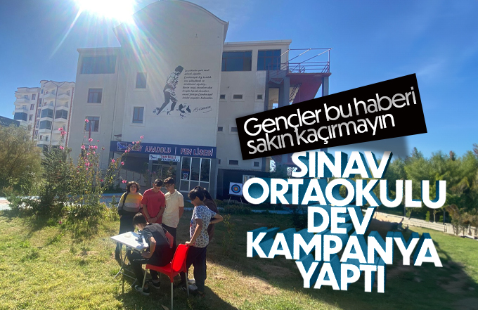 Karaman Sınav Ortaokulu Dev Kampanya başlattı