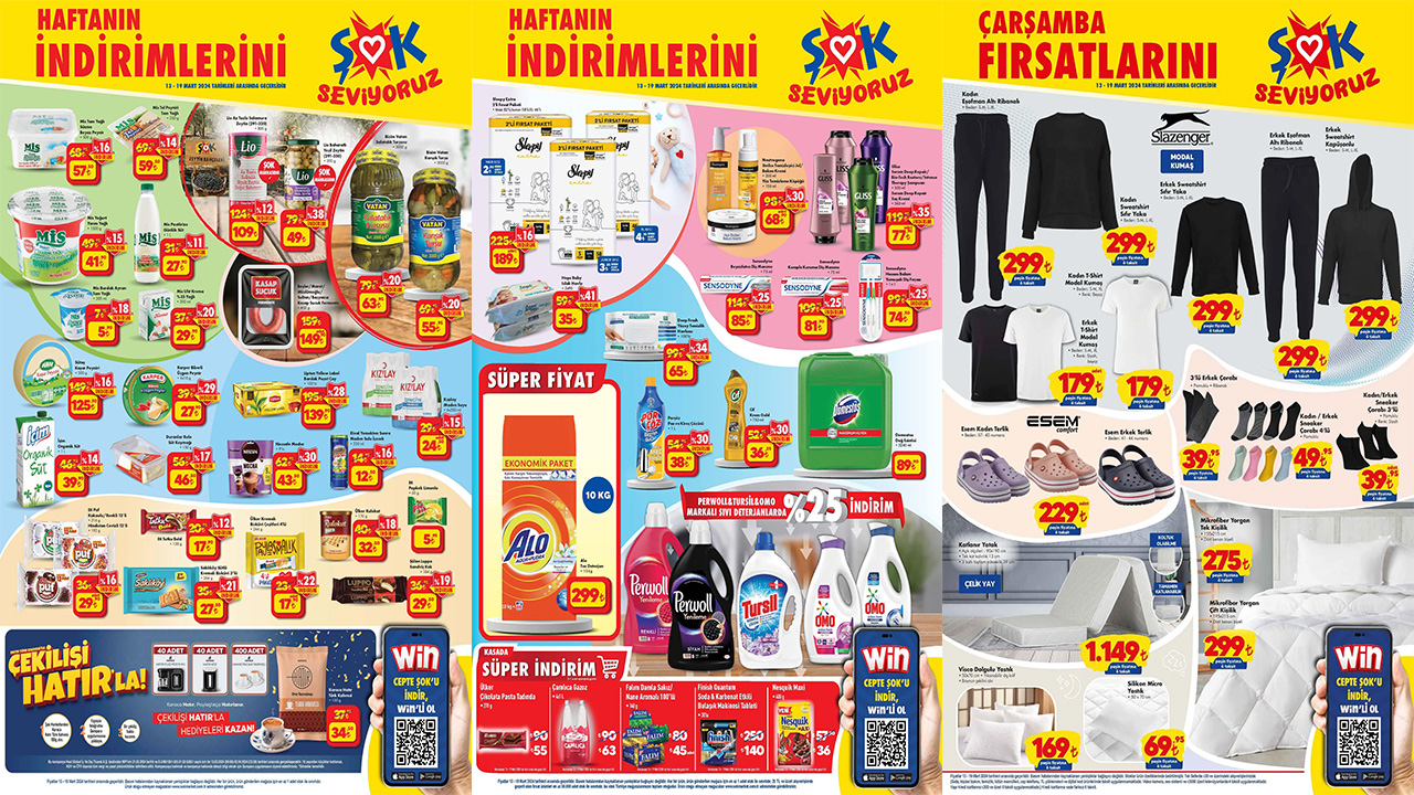 ŞOK Aktüel 17-18-19 Mart 2024! ŞOK Mart Ortası İndirimlerini Başlattı