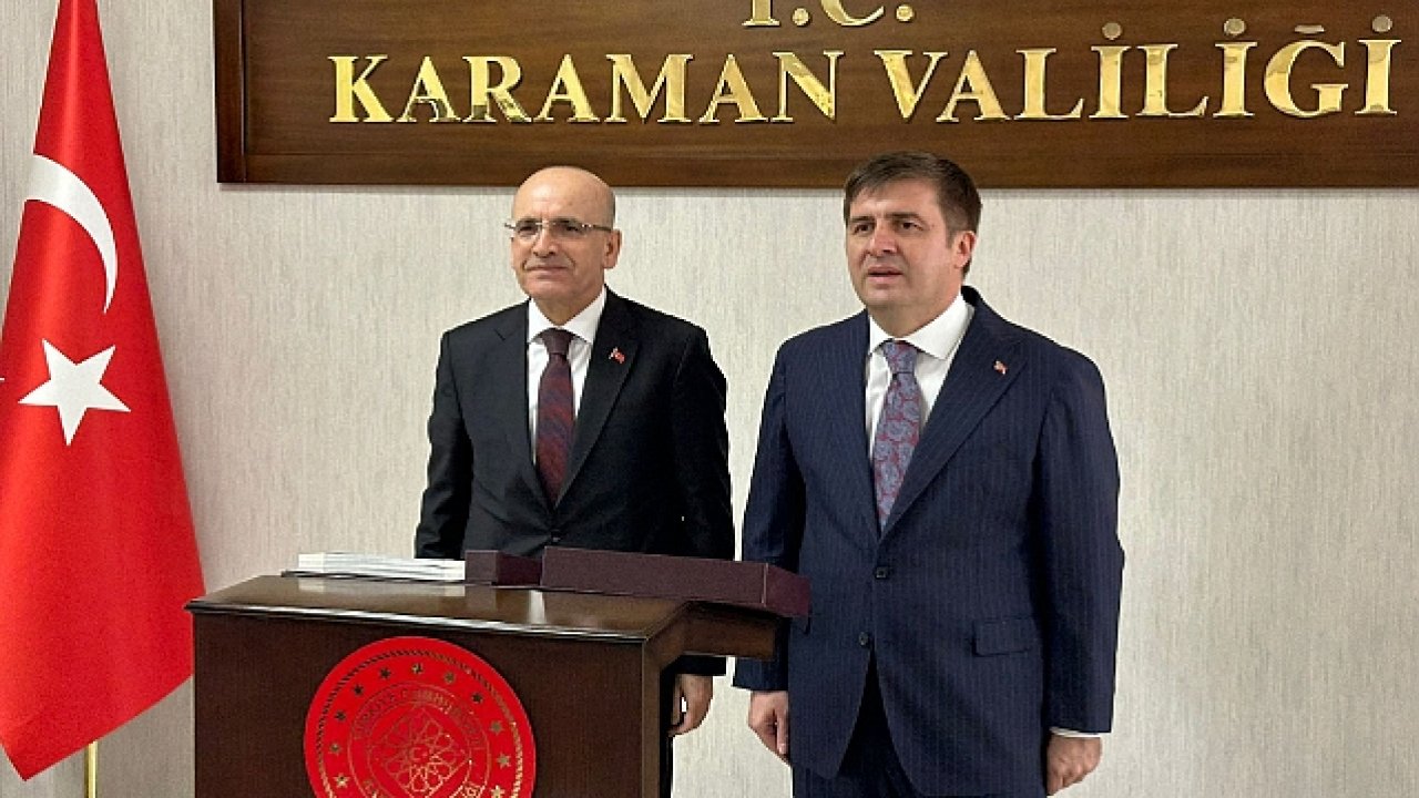 Bakan Şimşek, Karaman Valisi'ni Ziyaret Etti