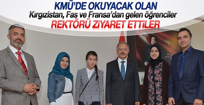 Yabancı Öğrencilerden Rektöre Ziyaret