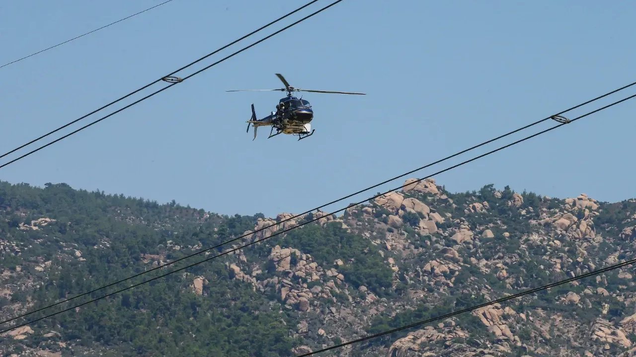 Karaman'da Yüksek Gerilim Hatlarına Helikopterle Bakım