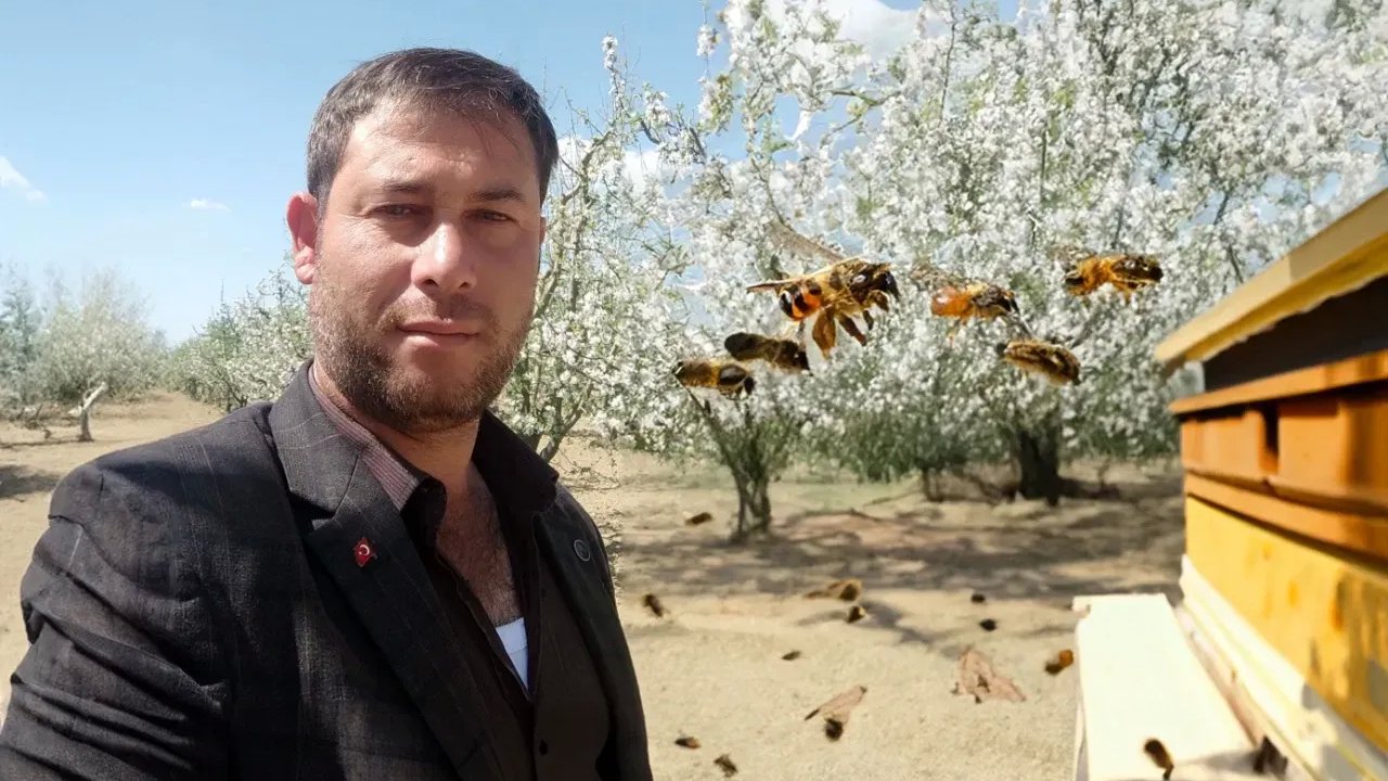 Akçaşehir'in Çiftçisi: Arılarla İçten Bağ Kurarak Doğaya Sevgi Gösteriyor