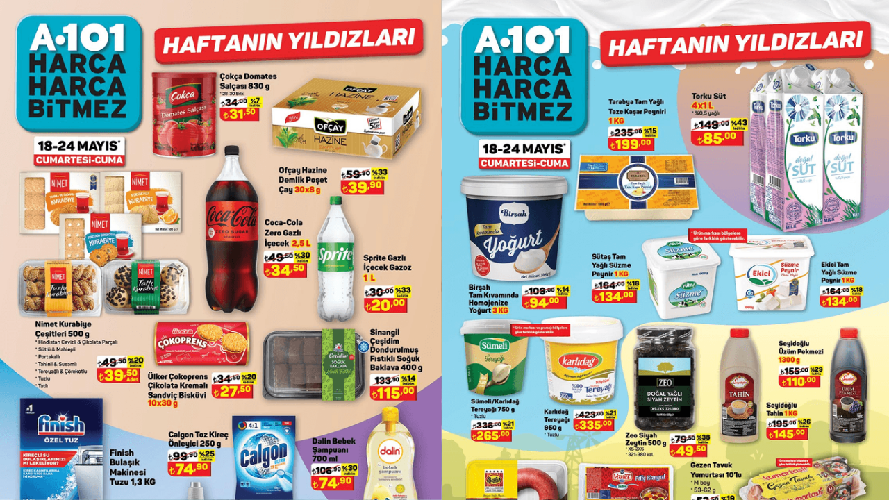 A101 18-24 Mayıs Aktüel Kataloğu! A101’de Salça, Calgon ve Kuşbaşında İndirim Var!