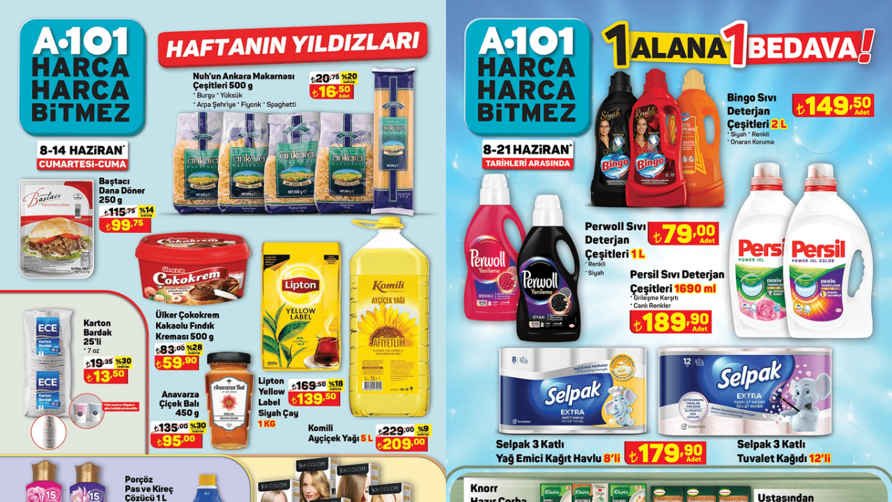 A101 8-14 Haziran Aktüel Kataloğu! A101’de Lipton, Komili, ABC ve Torku Ürünlerinde İndirim Var!