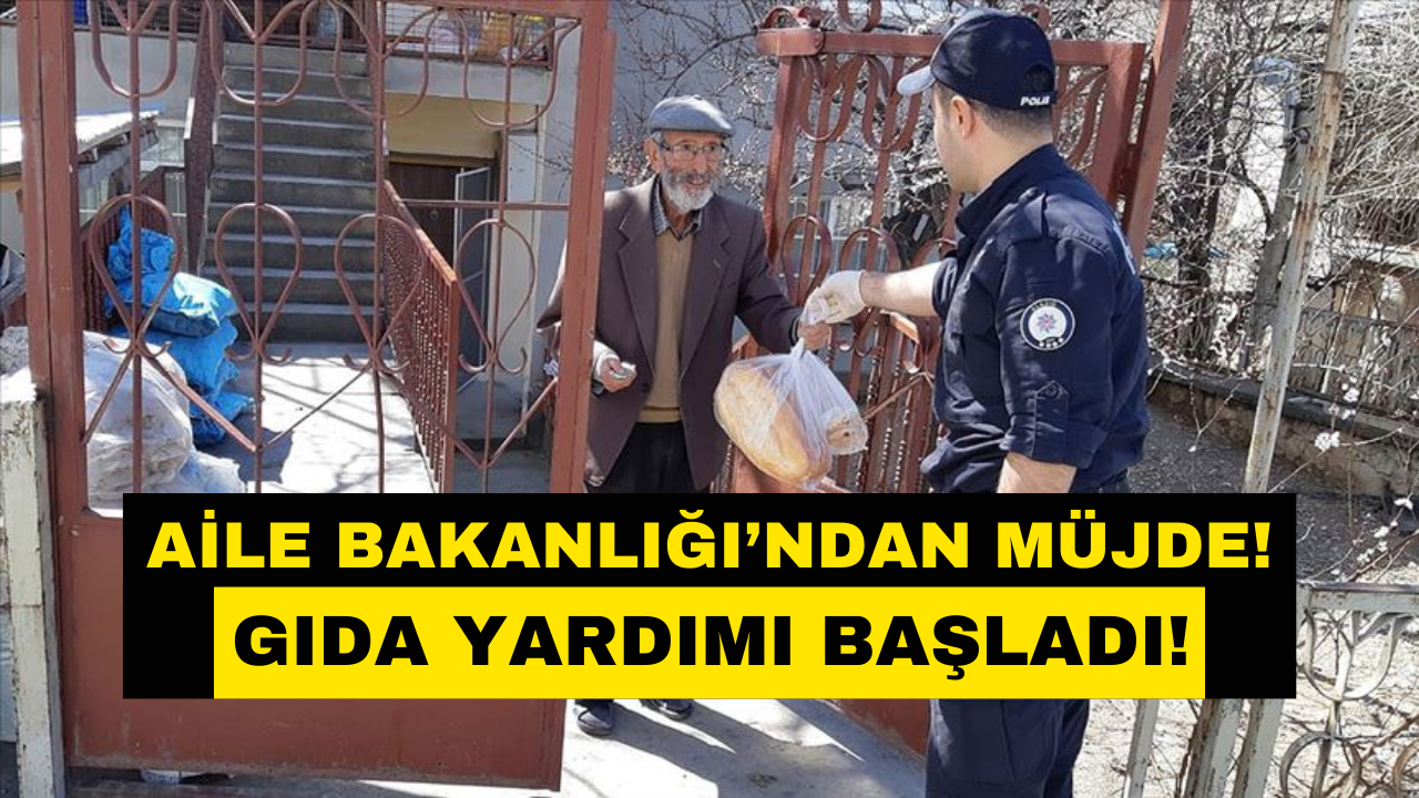 Aile Bakanlığı’ndan Yaşlı, Engelli ve Hastalara Gıda Yardımı Müjdesi! Her Gün Verilecek!