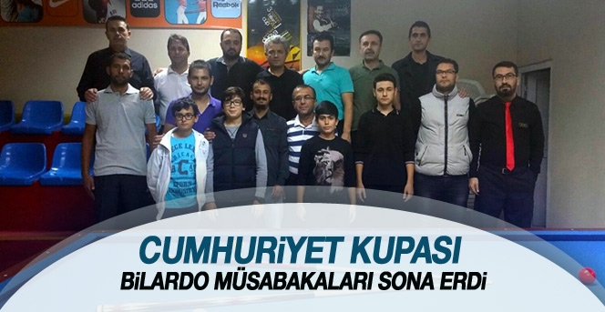 Cumhuriyet Kupası Bilardo Müsabakaları Sona Erdi