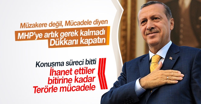 Erdoğan: Terörle mücadele devam edecek