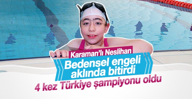 Bedensel Engelli Neslihan’ın Büyük Başarısı