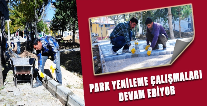 Park Yenileme Çalışmaları Devam Ediyor