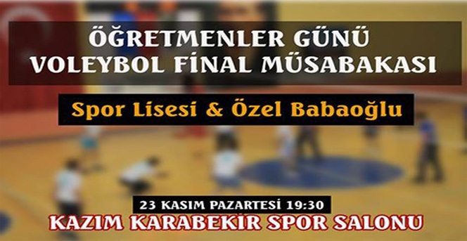 Şampiyonluk için Spor Lisesi ile Özel Babaoğlu Koleji karşı karşıya gelecek.