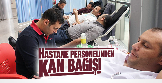 Karaman'da Devlet Hastanesi Personelinden Kan Bağışı