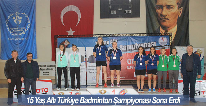 15 Yaş Altı Türkiye Badminton Şampiyonası Sona Erdi