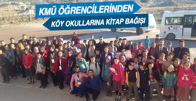 Kmü Öğrencilerinden Köy Okullarına Kitap Bağışı