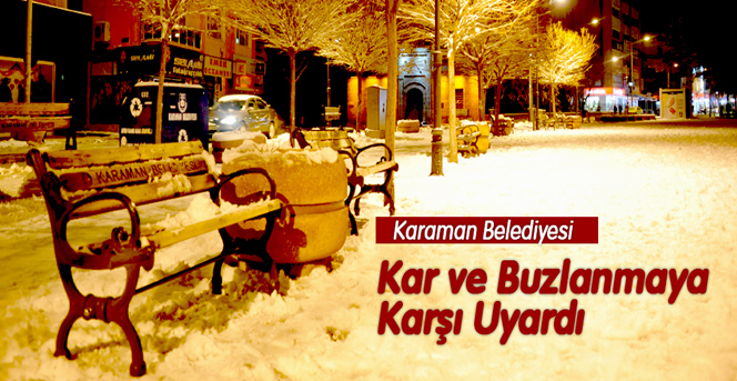 Belediye Kar Ve Buzlanmaya Karşı Uyardı