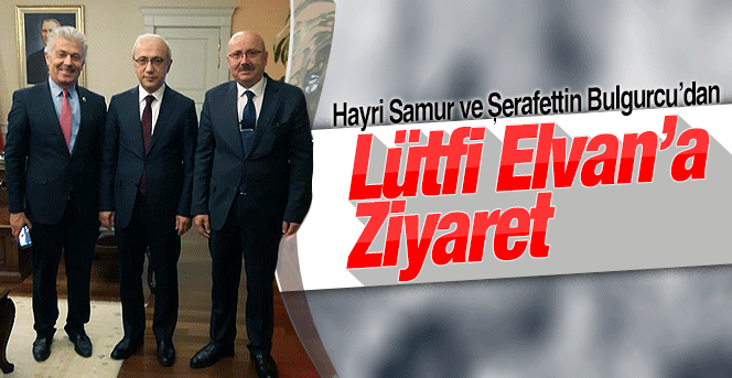 Başkanlardan Lütfi Elvan'a ziyaret