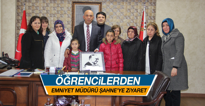 Öğrencilerden Emniyet Müdürü Şahne’ye Ziyaret