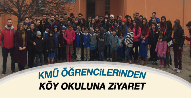 Kmü Öğrencilerinden Köy Okuluna Ziyaret