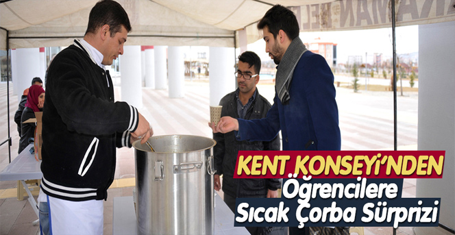 Kent Konseyi’nden Öğrencilere Sıcak Çorba Sürprizi