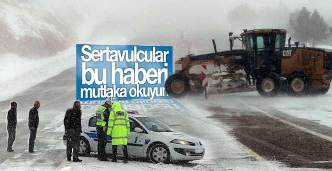 Sertavul Geçidi’nde Ulaşım Güçlükle Sağlanıyor