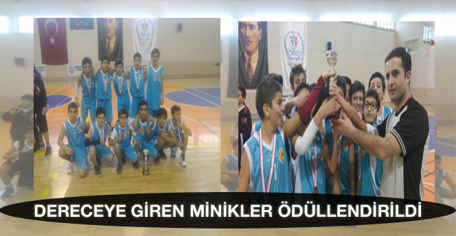 Dereceye Giren Minikler Ödüllendirildi