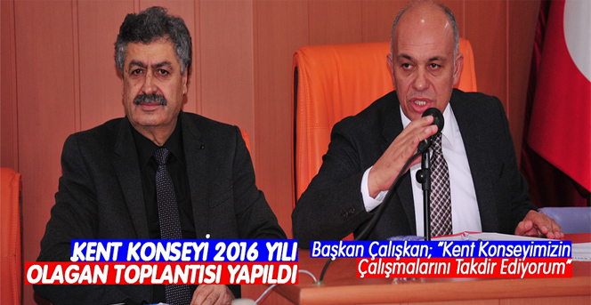 Kent Konseyi 2016 Yılı Olağan Toplantısı Yapıldı