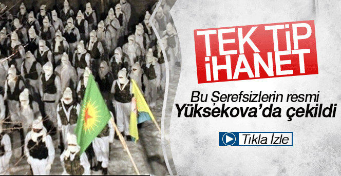 Yüksekova'da Beyaz Kamuflajlı PKK'lılar İlk kez Görüntülendi