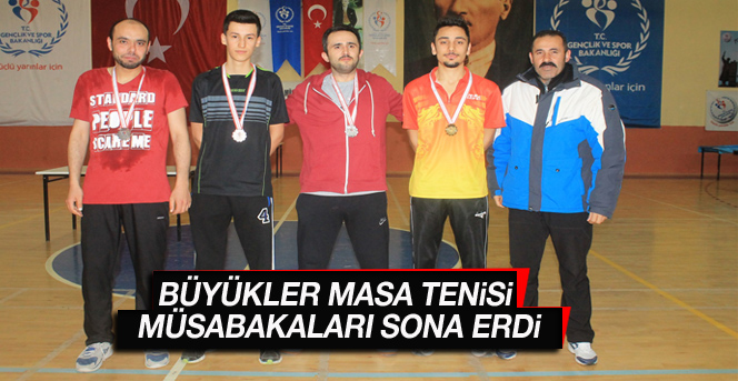 Büyükler Masa Tenisi Müsabakaları Sona Erdi