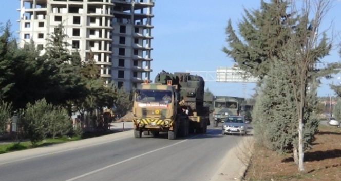 Sınıra obüs ve topçu bataryaları sevk ediliyor