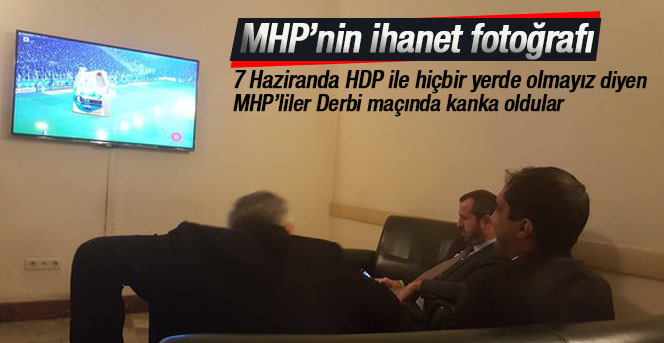 Derbi heyecanı HDP ve MHP vekillerini buluşturdu