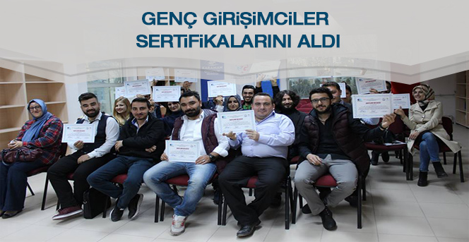 Genç Girişimciler Sertifikalarını Aldı