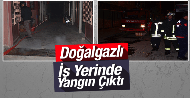 İş Yerinde Yangın Çıktı