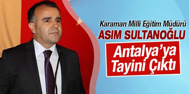 Milli Eğitim Müdürü'nün Tayini Çıktı