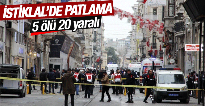 İstiklal Caddesinde Patlama