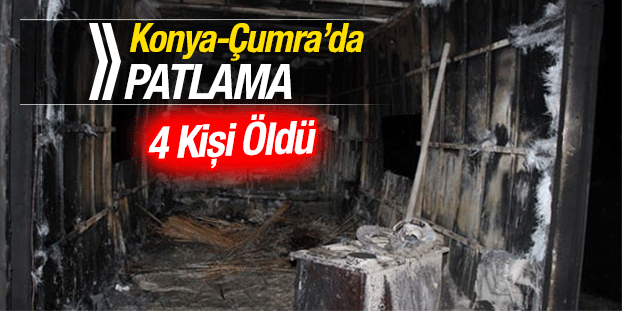 Konya'nın Çumra İlçesinde Patlama