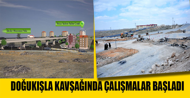 Doğukışla Kavşağı'nda Çalışmalar Başladı